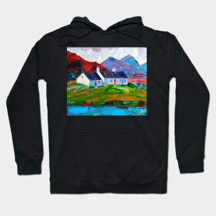 Scotland landscape hand drawn Hoodie